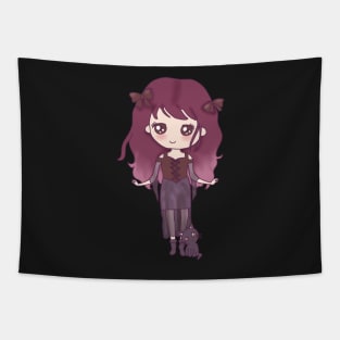 Cute chibi witch girl Tapestry