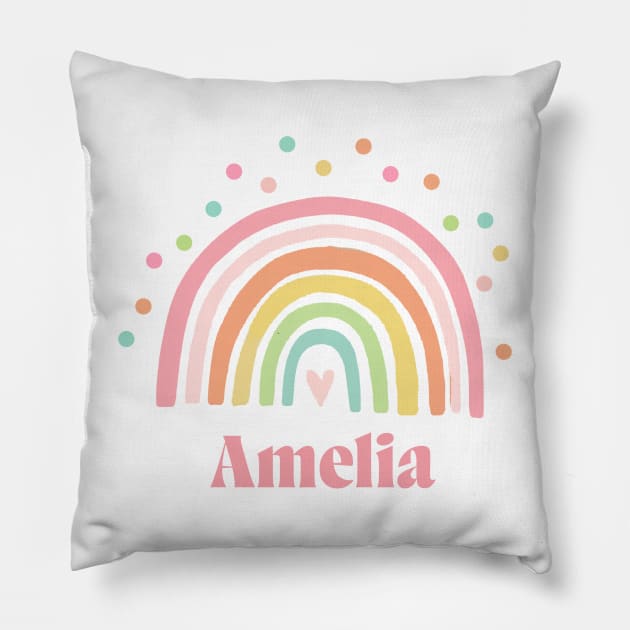 Hand Name Written Of Amelia Pillow by CnArts