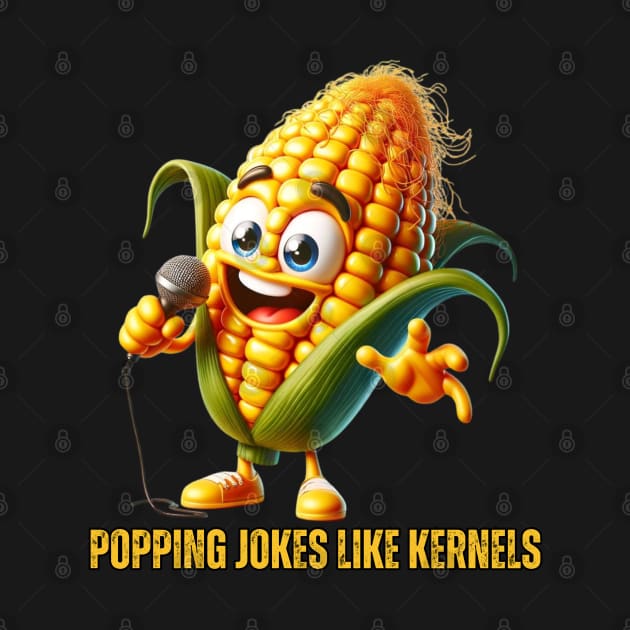 Comedy Corn - Stand-Up Kernel by vk09design