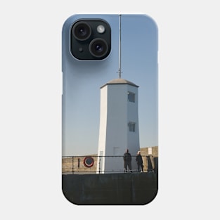 The entrance to Seahouses harbour - Northumberland, UK Phone Case