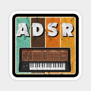 Analog Modular Synthesizer ADSR Vintage Retro Gift Magnet