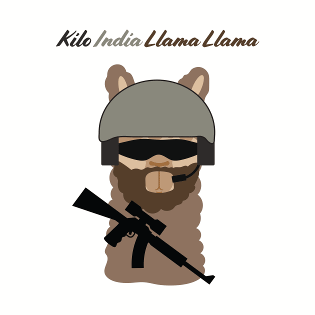 Spec Op Llama - Kilo India Llama Llama by DESIGNS BY JAY