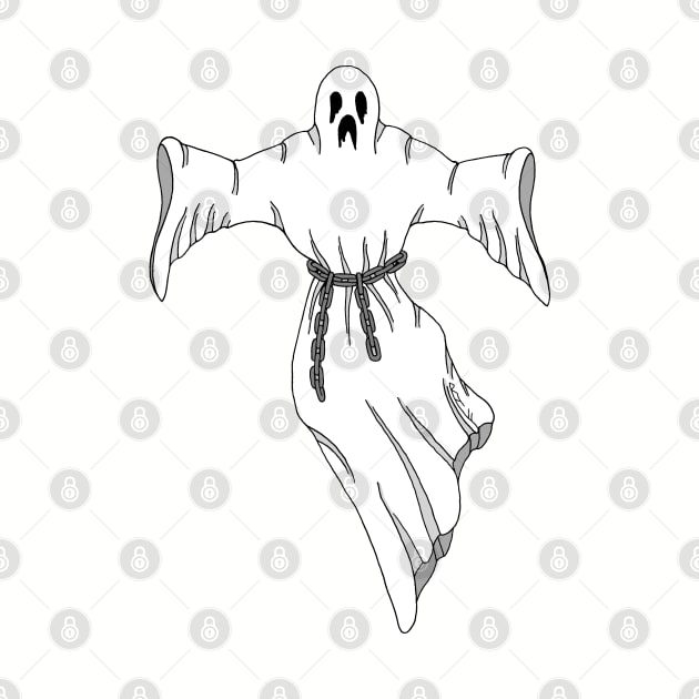 Spooky Chain-Rattling Ghost by AzureLionProductions