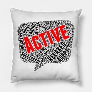 Positive Words, Positive Vibes, Quotes Pillow