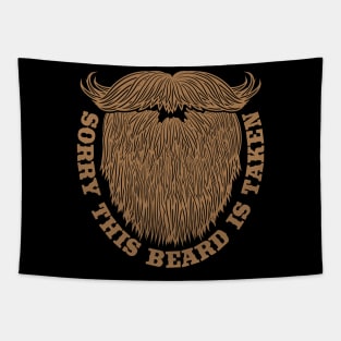 Sorry this Beard is Taken Valentines Day Tapestry