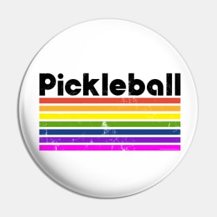 Pickleball Rainbow Pin