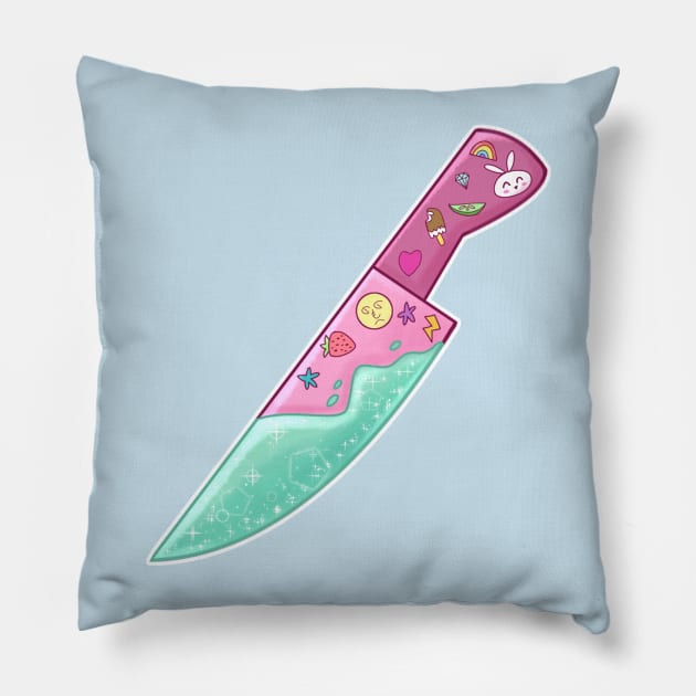 Pastel Goth Knife Pillow by Khelekmir