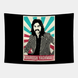 Vintage Retro Kourosh Yaghmaei Tapestry