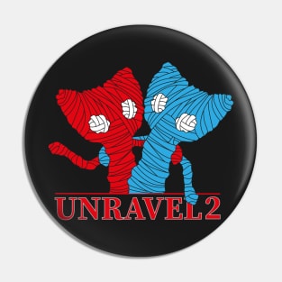 Unravel 2 Friends small Pin