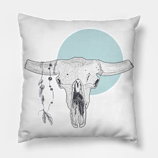 Skull Art Pillow