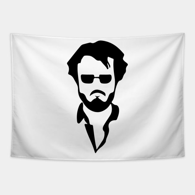 Rajinikanth Figure Tamil Kollywood Tapestry by alltheprints