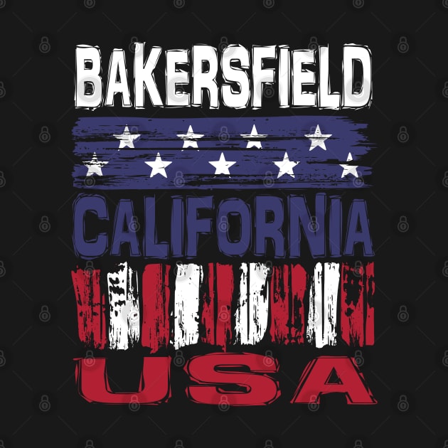 Bakersfield California USA T-Shirt by Nerd_art