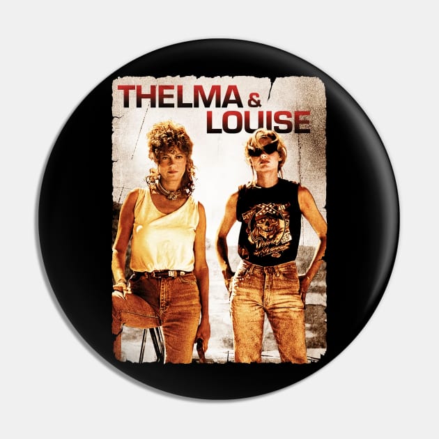 Thelma & Louise Retrocolor Pin by makalahpening