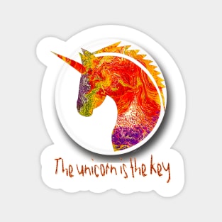 The Unicorn is the Key that Opens the Door. Magnet