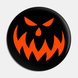 Jack O' Lantern Pumpkin Face Pin