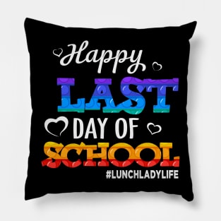 Happy Last Day Of School Pop It Lunch Lady Life Gift Pillow