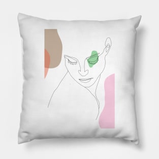 Woman face Pillow