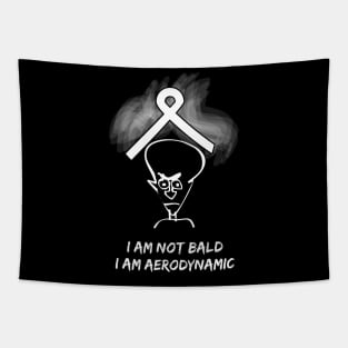 lung cancer Awareness white ribbon I am not blad Tapestry