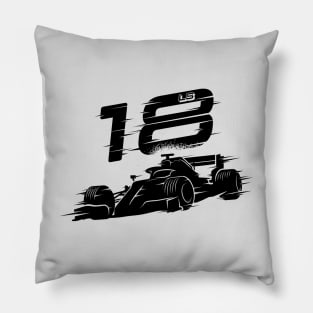 We Race On! 18 [Black] Pillow