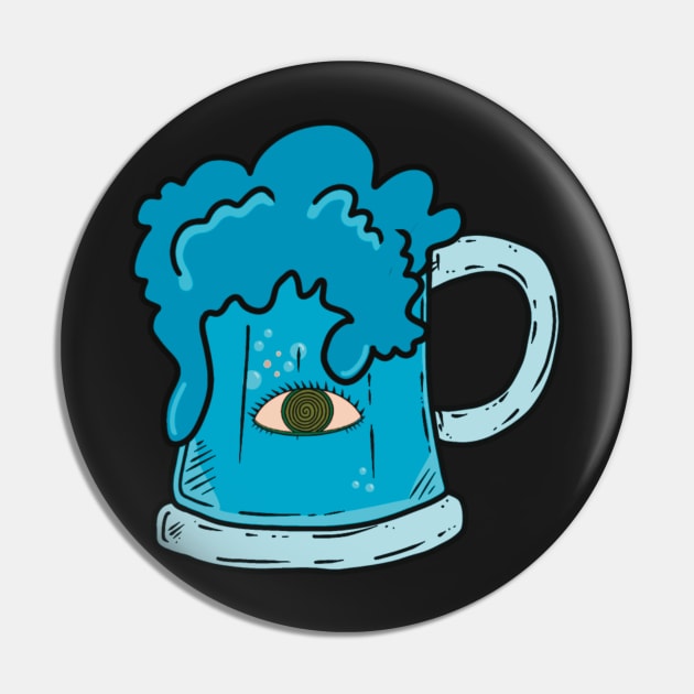 Blue Magic Tankard Pin by Fuineryn