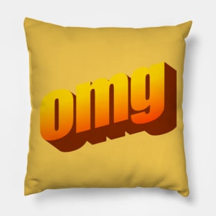 oh my word art Pillow