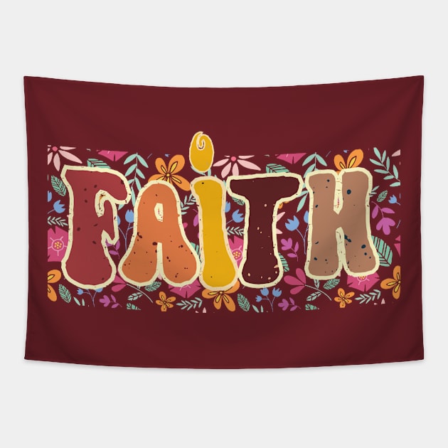 Faith Tee Tapestry by Kikapu creations