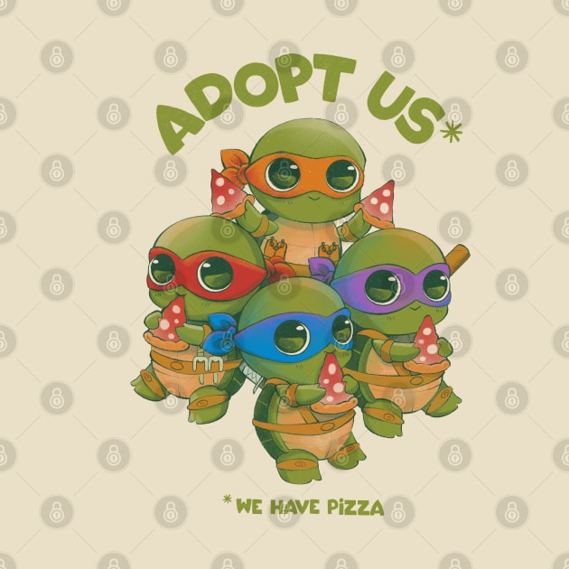 Adopt us! We have pizza! by rikolaa