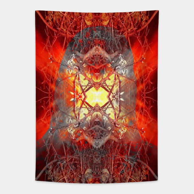 Spontaneous human combustion Tapestry by icarusismartdesigns