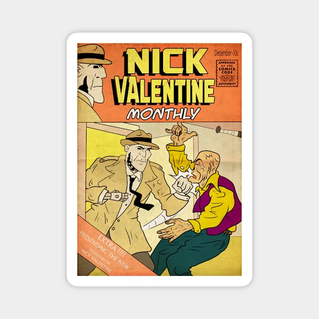 Nick Valentine Monthly Magnet by The darkcartoon