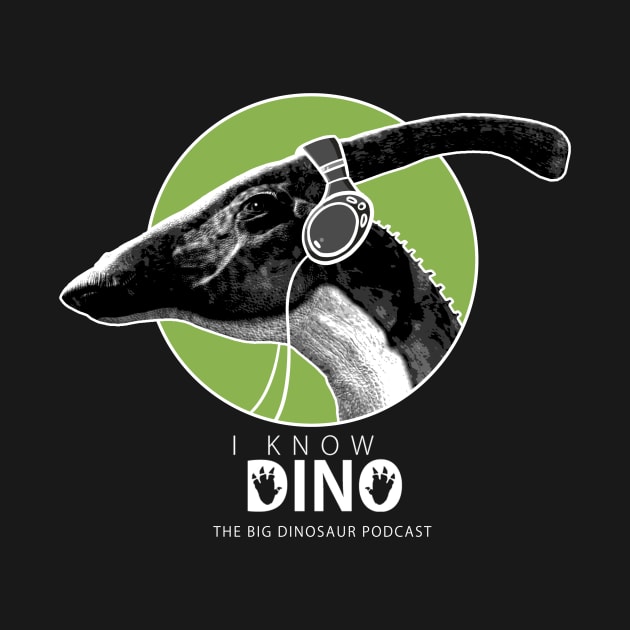 Parasaurolophus Headphones - Dark by I Know Dino