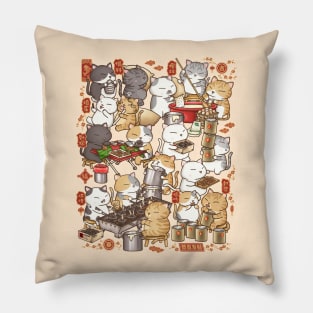 Chubby Cat Chinese New Year Kuih Kapit Workshop Pillow