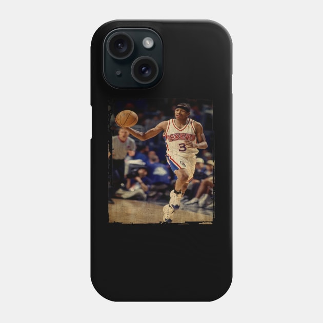 Allen Iverson Sixers Vintage Phone Case by CAH BLUSUKAN