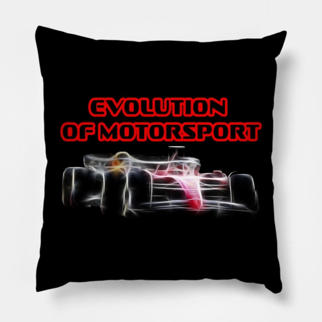 Evolution of Motorsport 1 Pillow by DymSportswear