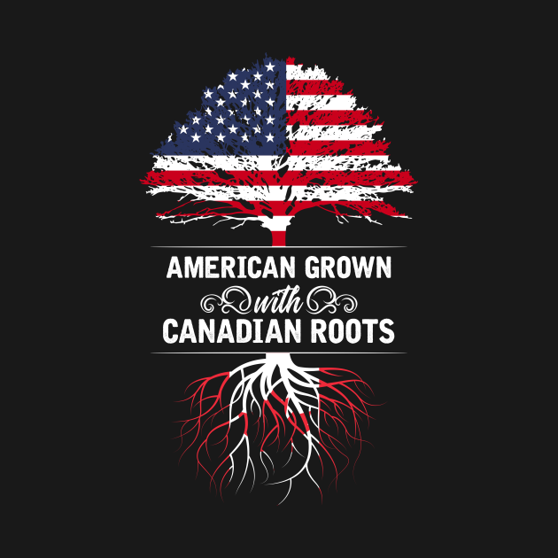 Canadian Roots American Grown Canadian American Onesie Teepublic 