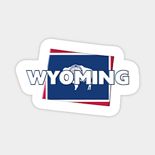 Wyoming Colored State Magnet