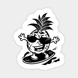 Pineapple on a Surfboard Magnet