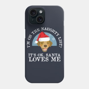 Funny Naughty Dog Puppy Lovers Christmas Shirt Gift Phone Case