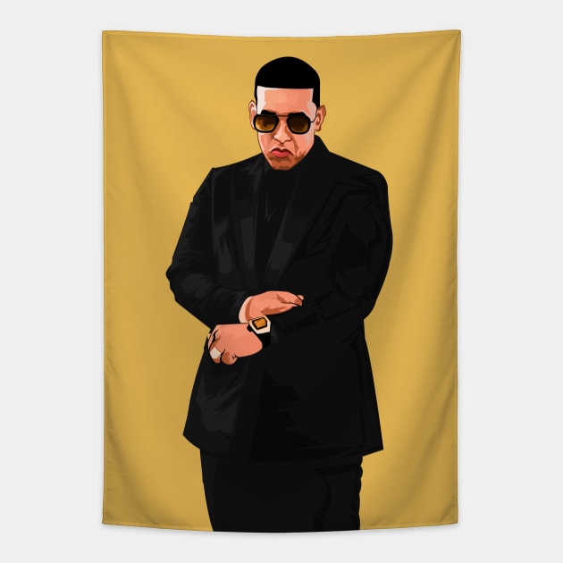 Daddy Yankee Tapestry by Paul Draw