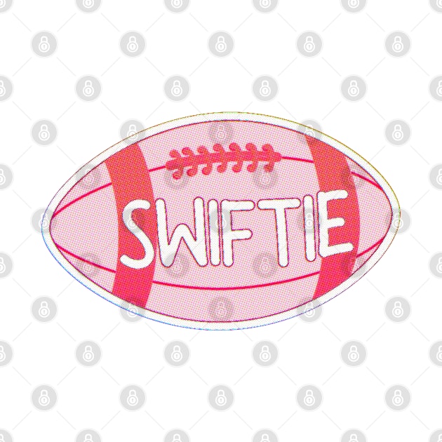 Red Swiftie Football by ROLLIE MC SCROLLIE