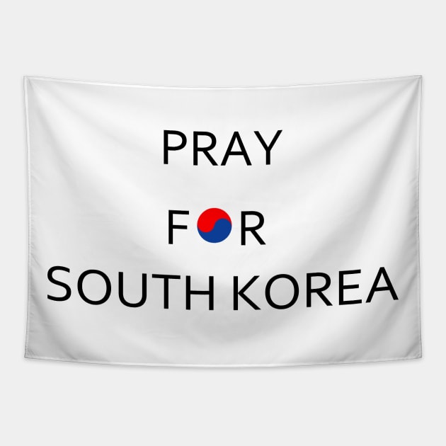 Pray For South Korea Tapestry by Cube2