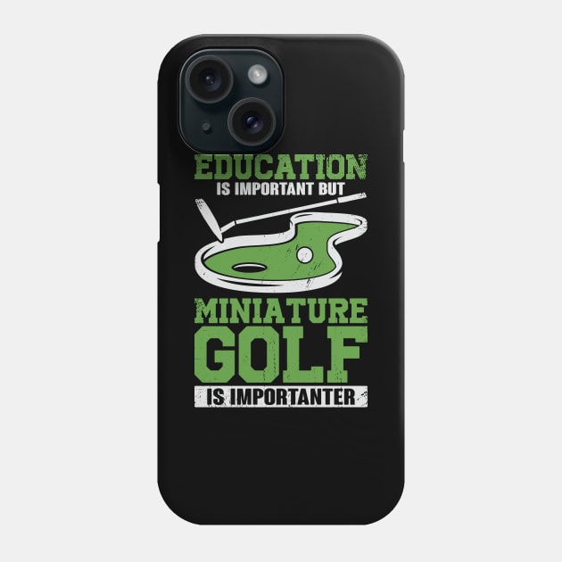 Funny Miniature Crazy Golf Player Gift Phone Case by Dolde08