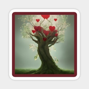 A Tree that grows Hearts Magnet