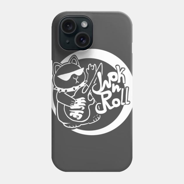 Wok n Roll (White) Phone Case by Adam Blackhat