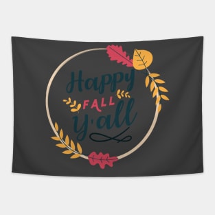 Happy Fall Yall Tapestry