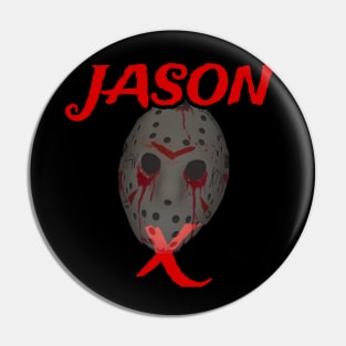 Jason X Logo Pin