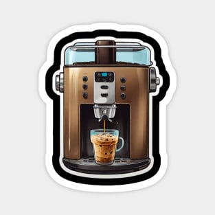 Ice Coffee Vintage Retro Since Established Magnet