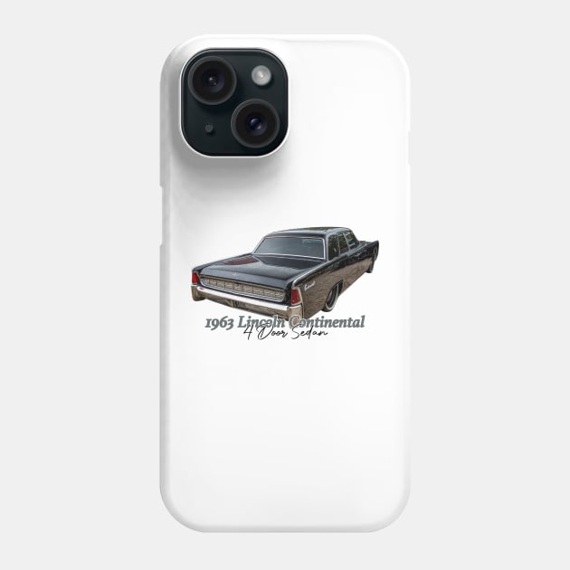 1963 Lincoln Continental 4 Door Sedan Phone Case by Gestalt Imagery