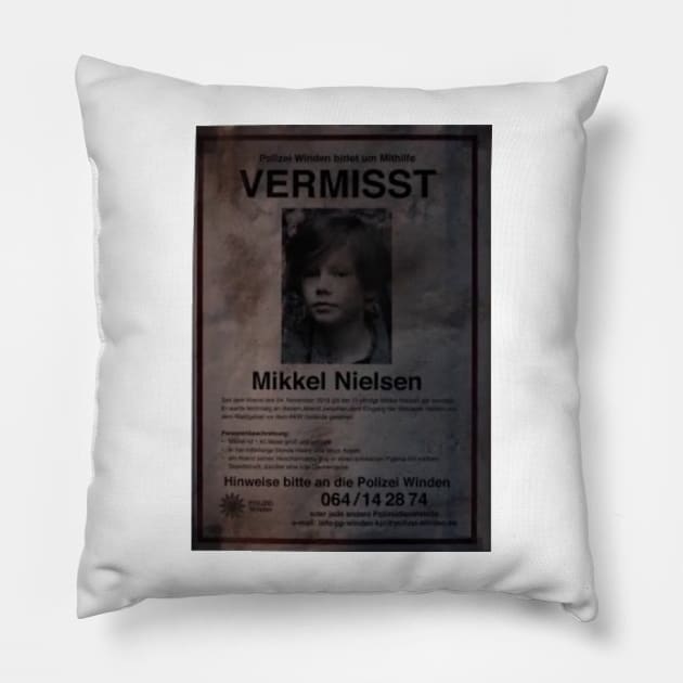 Dark - Vermisst Mikkel Nieslen Pillow by ghjura