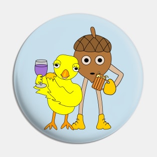 Wine Chick Beer Nut Pin