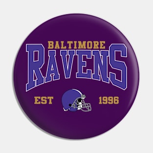 Retro Baltimore Football Pin